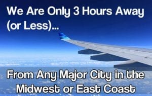 Airport within 3 Hours